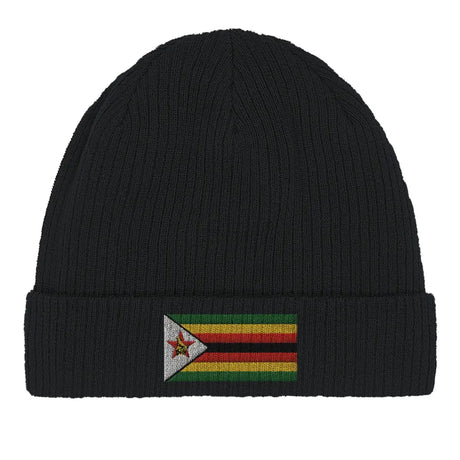 Bonnet en coton Drapeau du Zimbabwe - Pixelforma 