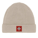 Bonnet en coton drapeau et armoiries de la suisse - pixelformaflag