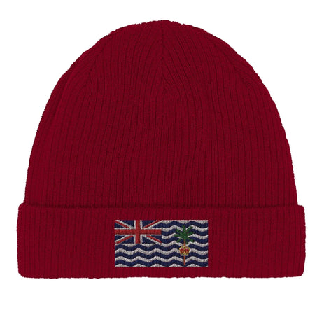 Bonnet en coton drapeau territoire britannique broderie