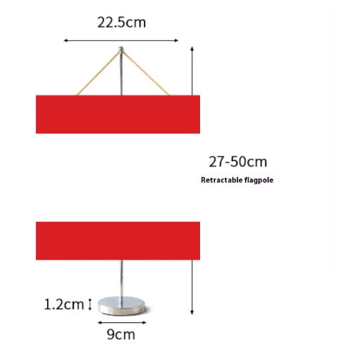 Fanion Table Drapeau Pérou en Polyester