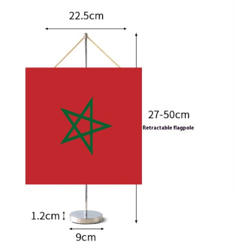 Fanion Table Drapeau Maroc en Polyester