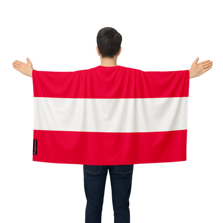 Cape drapeau autriche polyester légère à enfiler