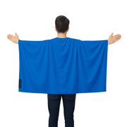 Cape drapeau bleu foncé france polyester léger à enfiler