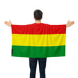 Cape drapeau bolivie polyester léger à enfiler
