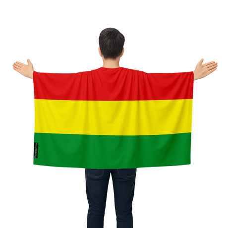 Cape drapeau bolivie polyester léger à enfiler