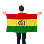 Cape drapeau bolivie polyester léger usage événements sportifs
