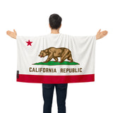 Cape drapeau californie polyester léger pour événements sportifs