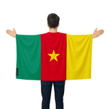 Cape drapeau cameroun polyester léger pour événements sportifs