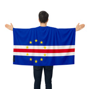 Cape drapeau cap-vert polyester léger pour événements sportifs