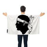 Cape drapeau corse polyester léger pour événements sportifs