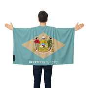 Cape drapeau delaware polyester léger pour événements sportifs