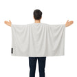 Cape drapeau france gris clair polyester léger à enfiler