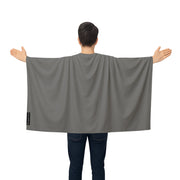 Cape drapeau france gris noir polyester léger à enfiler