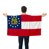 Cape drapeau géorgie polyester léger pour événements sportifs