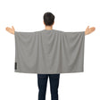 Cape drapeau gris foncé france polyester léger à enfiler