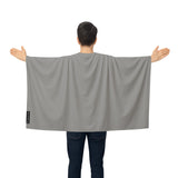 Cape drapeau gris foncé france polyester léger à enfiler