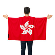 Cape drapeau hong kong polyester léger à enfiler événement