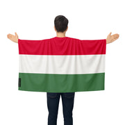 Cape drapeau hongrie polyester léger pour événements sportifs