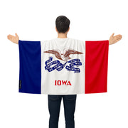 Cape drapeau iowa polyester léger pour événements sportifs