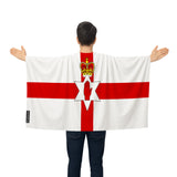 Cape drapeau irlande du nord polyester léger à enfiler