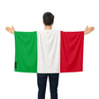 Cape drapeau italie polyester léger pour événements sportifs