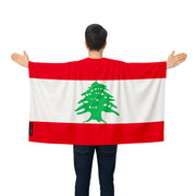 Cape drapeau liban polyester léger pour événements sportifs