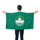 Cape drapeau macao polyester léger pour événements sportifs