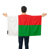 Cape drapeau madagascar polyester léger pour événements sportifs