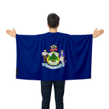 Cape drapeau maine polyester léger pour événements sportifs