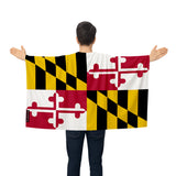 Cape drapeau maryland polyester léger à enfiler événements