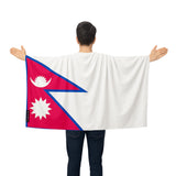 Cape drapeau népal polyester léger à enfiler événements sportifs