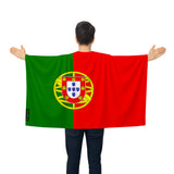 Cape drapeau portugal polyester léger pour événements sportifs