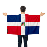 Cape drapeau république dominicaine polyester usage sportif