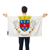 Cape drapeau saint-barthélemy polyester pour événements sportifs