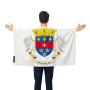 Cape drapeau saint-barthélemy polyester pour événements sportifs