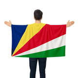 Cape drapeau seychelles polyester léger à enfiler événements