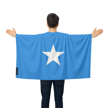 Cape drapeau somalie polyester léger pour événements sportifs