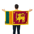 Cape drapeau sri lanka polyester léger à enfiler événement