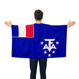 Cape drapeau terres australes polyester léger à enfiler