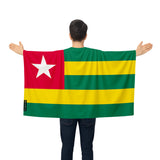 Cape drapeau togo en polyester léger à enfiler événements