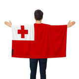 Cape drapeau tonga polyester léger à enfiler événements sportifs