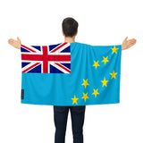 Cape drapeau tuvalu polyester léger usage événements sportifs