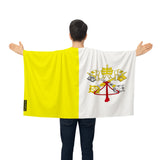 Cape drapeau vatican polyester léger pour événements sportifs