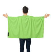 Cape drapeau vert france polyester léger à enfiler