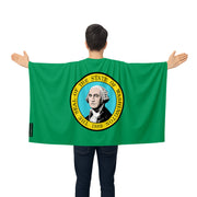 Cape drapeau washington polyester léger à enfiler événement