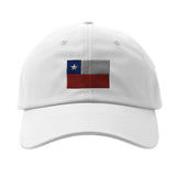 Casquette drapeau chili coton brodée au design épuré