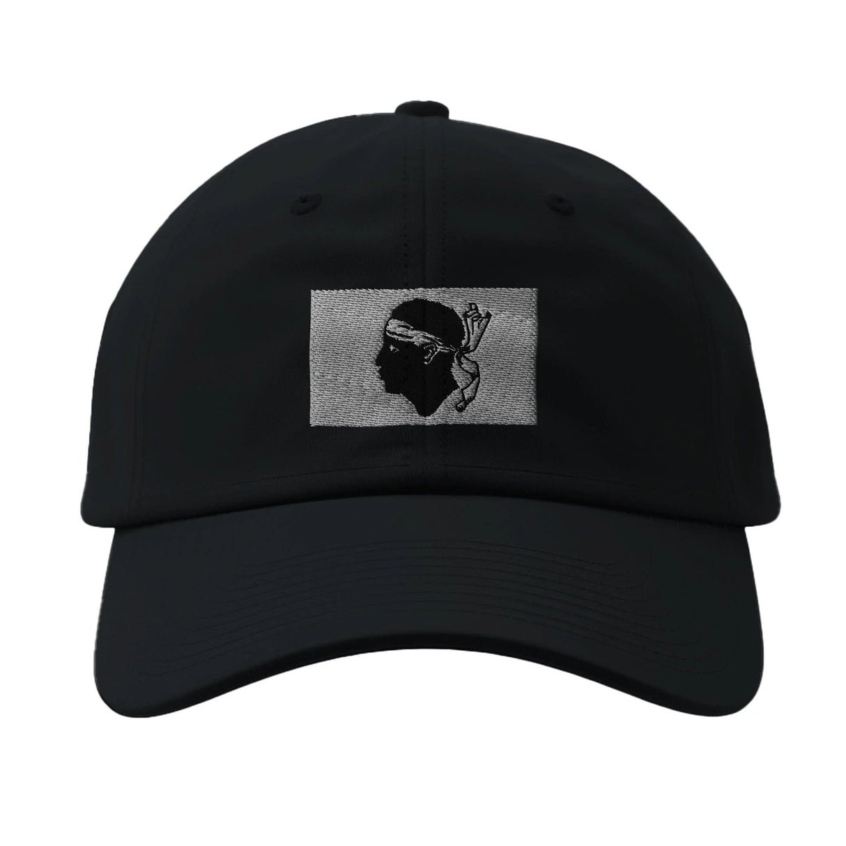 Casquette drapeau corse coton brodée au style épuré
