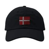 Casquette drapeau danemark coton broderie usage quotidien