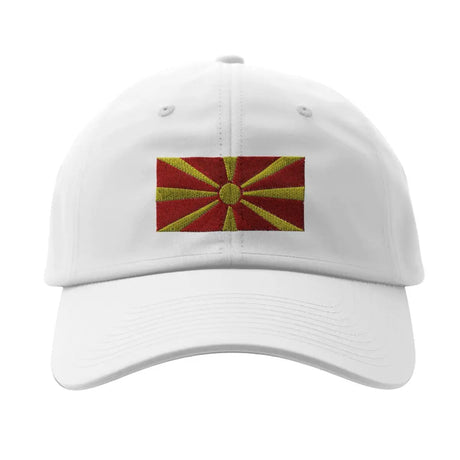 Casquette drapeau de la macédoine du nord - pixelformaflag