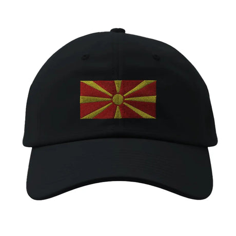 Casquette drapeau de la macédoine du nord - pixelformaflag